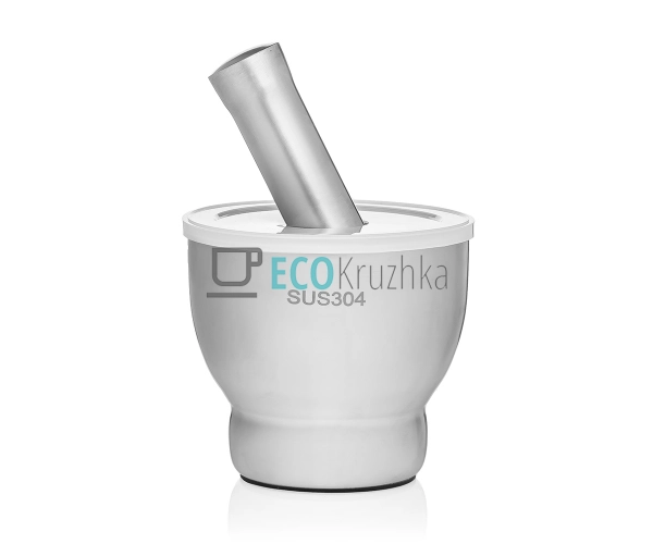 Ступка нержавіюча з товкачем та кришкою Frico FRU-562 Ступка нержавіюча з товкачем та кришкою Frico FRU-562