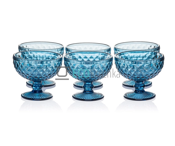 Набір синіх креманок 6 шт 300 мл ARL9030-6