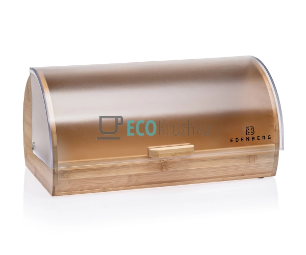 Хлібниця Edenberg з бамбуковою основою та відкидною криш ...