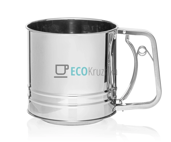 Кухоль-сито для муки 500 г. нержавіюча сталь Edenberg EB-3800 Кухоль-сито для муки 500 г. нержавіюча сталь Edenberg EB-3800