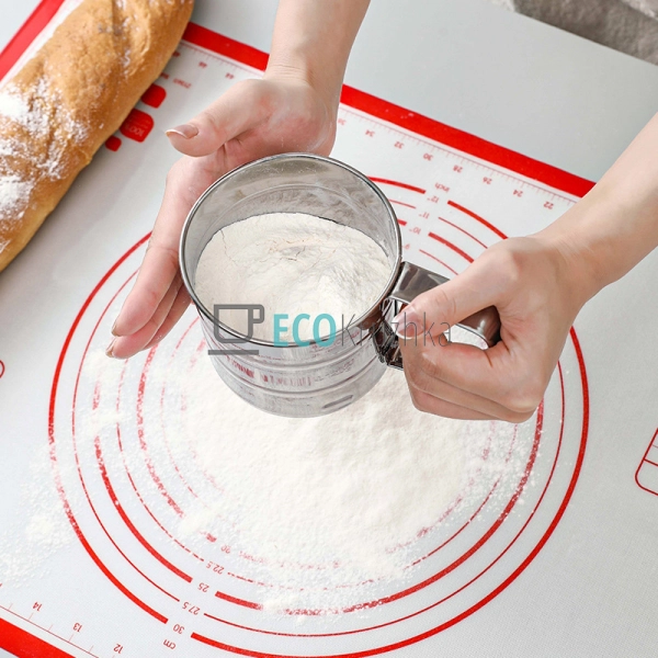 Кухоль-сито для муки 500 г. нержавіюча сталь Edenberg EB ...