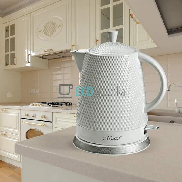 Електричний чайник 1.5л 1200Вт Білий Maesrto MR-069