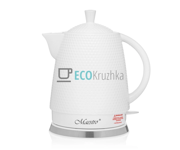 Електричний чайник 1.5л 1200Вт Білий Maesrto MR-069