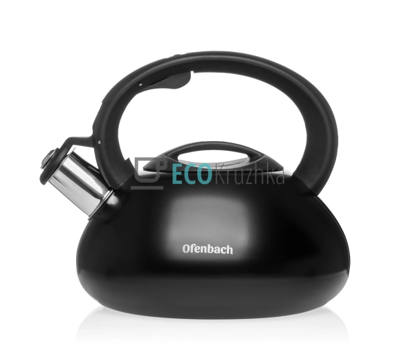 Чайник Ofenbach Чорний 2,5 л з нержавіючої сталі зі свис ...