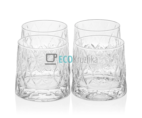 Набір стаканів 4шт Ліфі для віскі 300 мл 420194