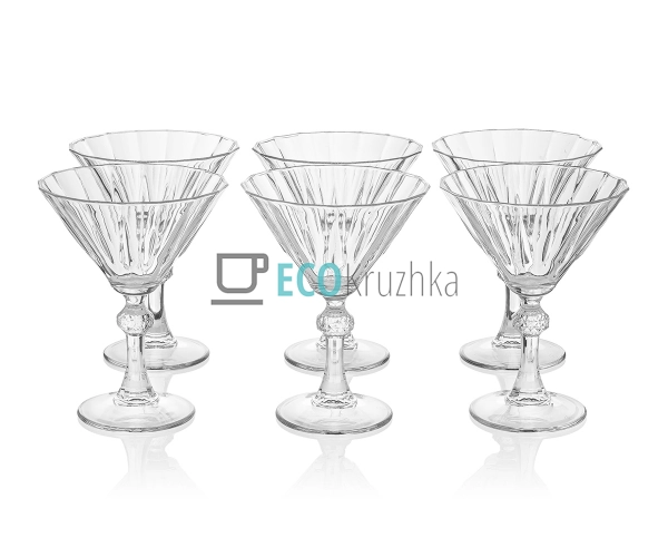 Набір келихів 6 шт Діамонд 238 мл для мартіні 440099