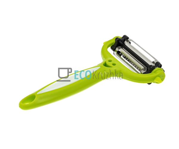 Овочечистка 3в1 обертова Frico Салатовий FRU-469