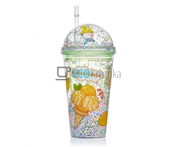 УЦІНКА СТАКАН З ПОДВІЙНОЮ СТІНКОЮ ТА ТРУБОЧКОЮ FEELINGS  ...