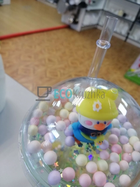 УЦІНКА СТАКАН З ПОДВІЙНОЮ СТІНКОЮ ТА ТРУБОЧКОЮ FEELINGS  ...