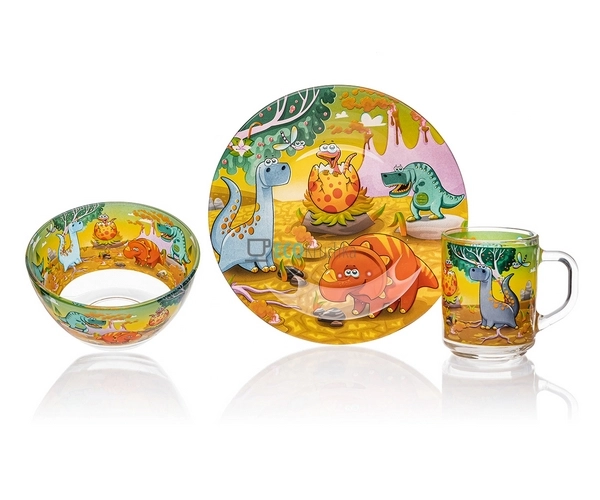 Набір скляного посуду для дітей 3 предмета Metr + Origin ...