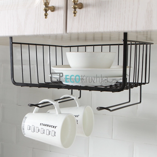 Навісна полиця під шкафчик (кухня-ванна) 30х26.5х18 см Ч ...