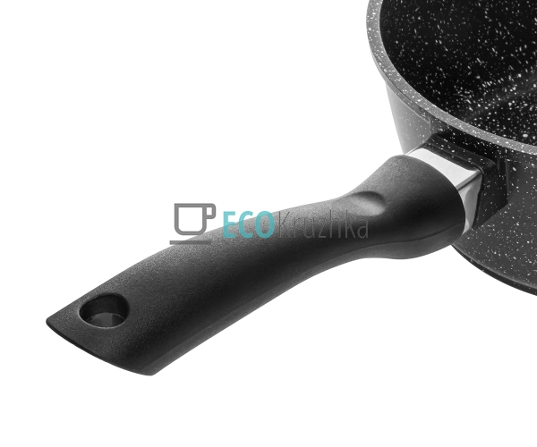 Ківш 1.3л, з кришкою, литий алюміній Чорний Edenberg EB- ...