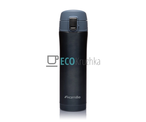 Термокружка Kamille 450мл з нержавіючої сталі Синій EK8612