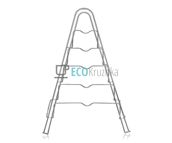 Підставка під кришки навісна 32*4.5*48 см із хромованої  ...