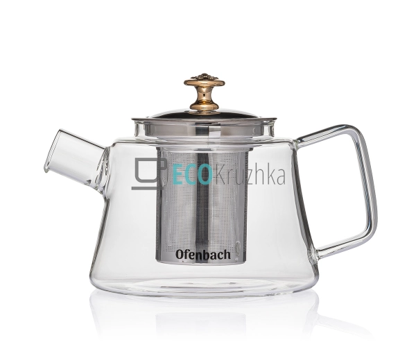 Чайник 800 мл для заварювання скляний Оfenbach 100617M