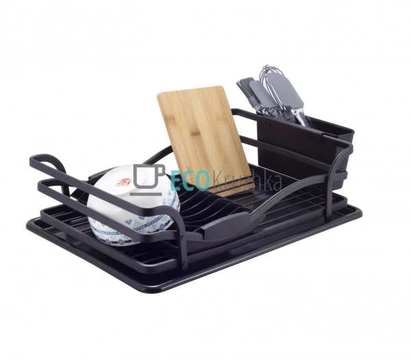 Сушарка для посуду Ofenbach 46.5х32х13.5 см з алюмінію з піддоном KM-100402