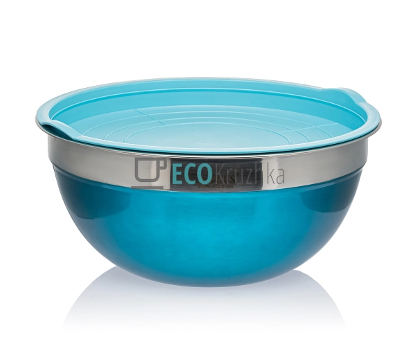 Набір кольорових салатників 5 шт нержавіючих APL9032-1