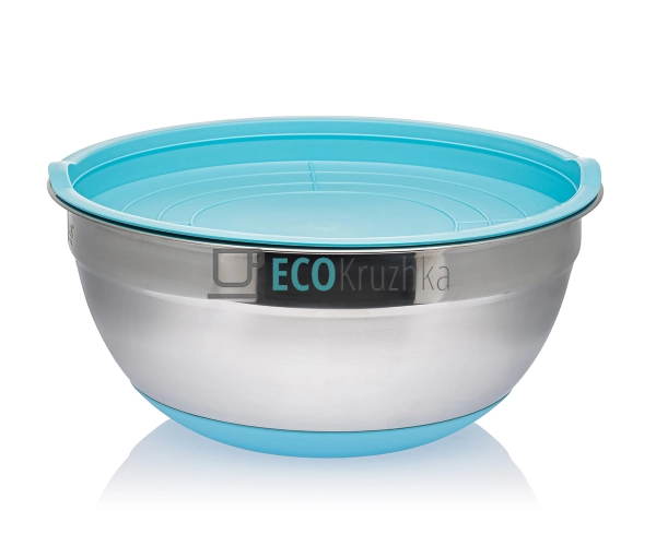 Набір салатників 5 шт нержавіючих з нековзаючим дном APL ...