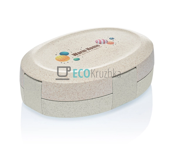 Еко-ланч бокс із пшеничної соломи 20х14.6см Бежевий TD01 ... Еко-ланч бокс із пшеничної соломи 20х14.6см Бежевий TD01 ...