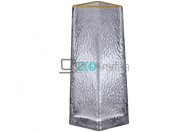 УЦІНКА ВАЗА ELEGANT 22СМ СІРА ІЗ ЗОЛОТОМ УЦІНКА ВАЗА ELEGANT 22СМ СІРА ІЗ ЗОЛОТОМ