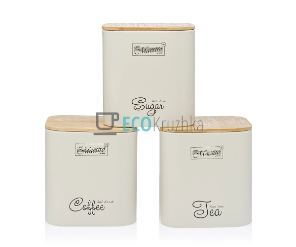 Набір для спецій 3 предмета Maestro MR-1775-3S-IVORY