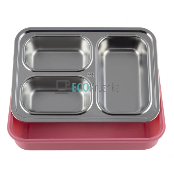 Ланч бокс обідній Kamille Рожевий 1200мл KM-2146RZ