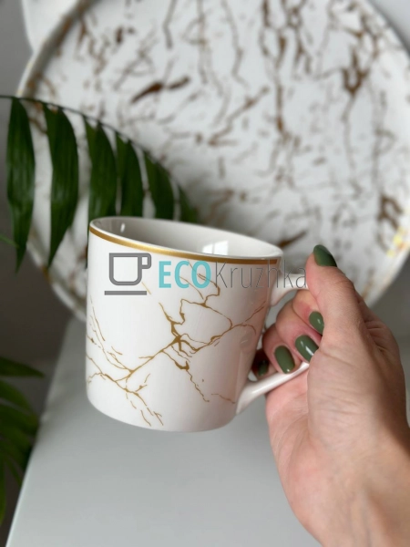 Чашка фарфор 400 мл Біла (311-108) Чашка фарфор 400 мл Біла (311-108)