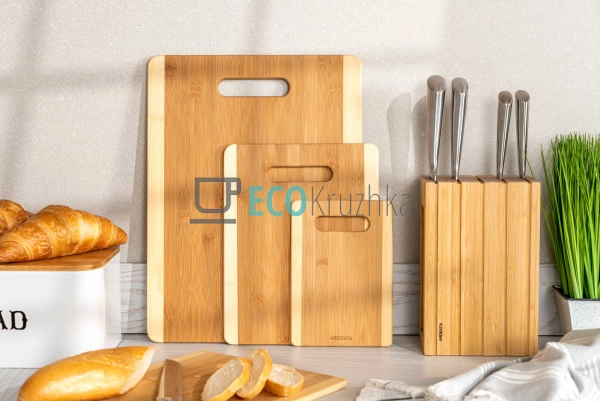 Дошка кухонна Ardesto Midori, 40*30*0.9 см, бамбук (AR14 ... Дошка кухонна Ardesto Midori, 40*30*0.9 см, бамбук (AR14 ...