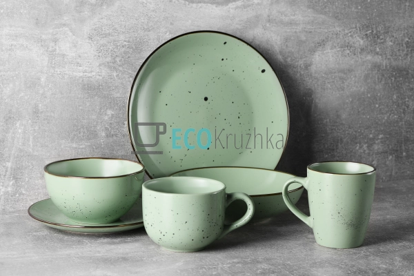 Салатник Ardesto Bagheria, 14 см, Pastel green, кераміка ... Салатник Ardesto Bagheria, 14 см, Pastel green, кераміка ...