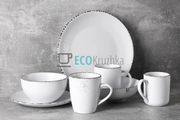 Салатник Ardesto Lucca, 14 см, Winter white, кераміка (A ...