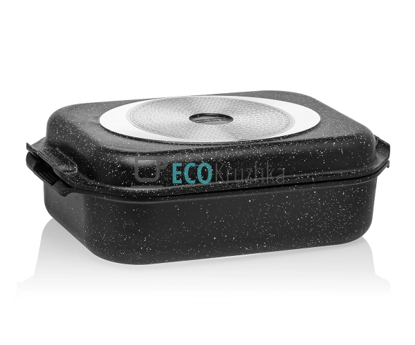 Гусятниця 5,5 л прямокутною формою, алюмінієвою кришкою ... Гусятниця 5,5 л прямокутною формою, алюмінієвою кришкою ...