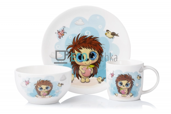 Набір дитячого посуду Ardesto Sweet hedgehog 3 пр., порц ... Набір дитячого посуду Ardesto Sweet hedgehog 3 пр., порц ...