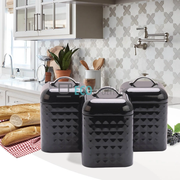 Набір Ємностей для Зберігання: Кава, Чай, Цукор - Трійка ...