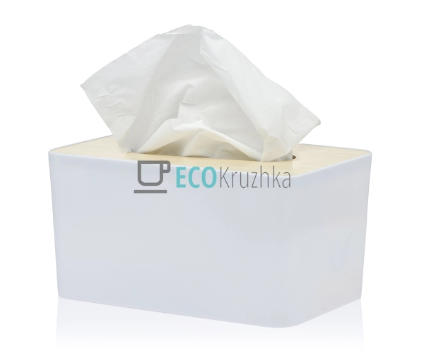 Серветниця пластмасова на стіл прямокутна з кришкою, з Д ...