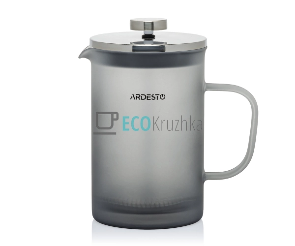 Френч-прес Ardesto Fresh, 800 мл, сірий, матовий, пласти ... Френч-прес Ardesto Fresh, 800 мл, сірий, матовий, пласти ...