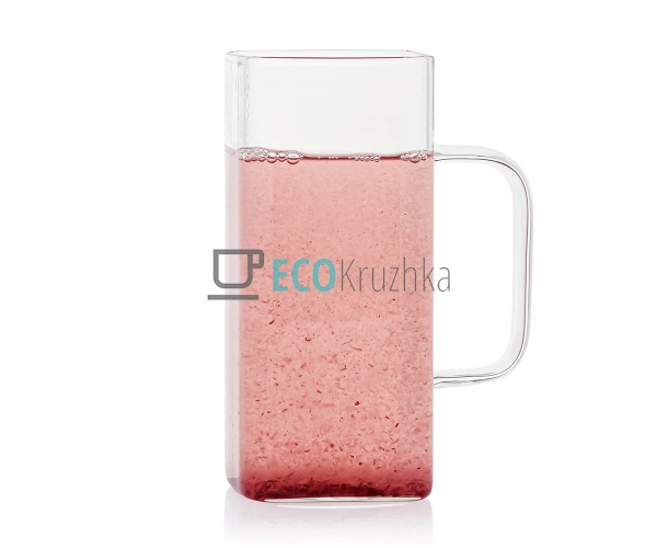 Чашка 390 мл QuadraCup борисилікатне скло (101-1) Чашка 390 мл QuadraCup борисилікатне скло (101-1)