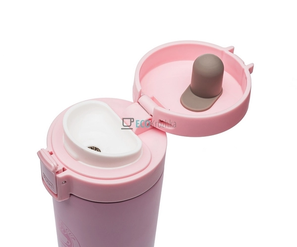 Термокружка 350 мл з ситечком Coffe Cup Білий / Рожевий  ... Термокружка 350 мл з ситечком Coffe Cup Білий / Рожевий  ...