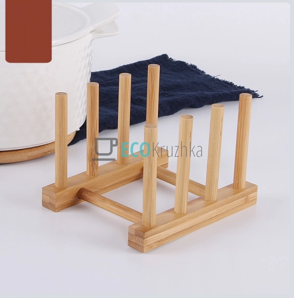 Підставка під 3 тарілки, кришки бамбукова 17 см (R88022)