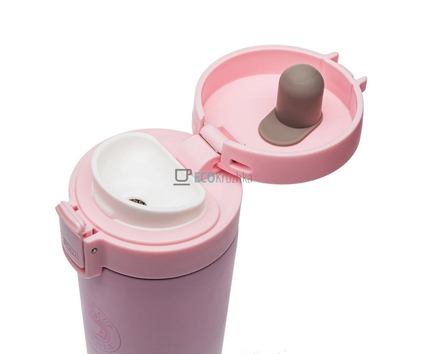 Термокружка 500 мл з ситечком Coffe Cup Білий / Рожевий  ... Термокружка 500 мл з ситечком Coffe Cup Білий / Рожевий  ...