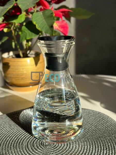 Графін 1л скляний зі сталевим корком Kamille KM-9031 Графін 1л скляний зі сталевим корком Kamille KM-9031