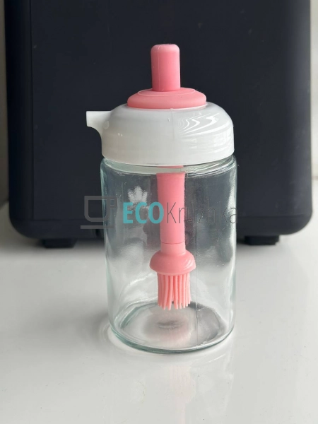 Диспенсер 250 мл для олії, олійна банка з пензликом пляш ...