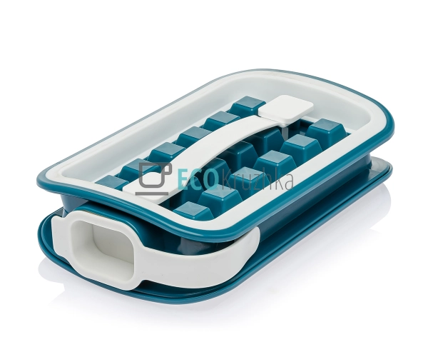 Форма для льоду силіконова на 18 кубиків Лазурний (18TR)