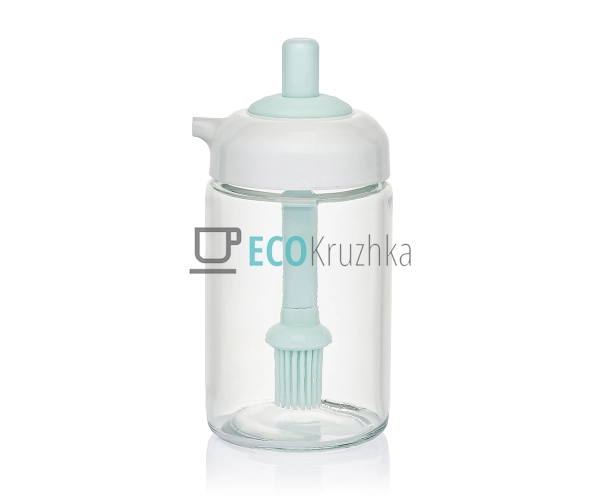 Диспенсер 250 мл для олії, олійна банка з пензликом пляш ...