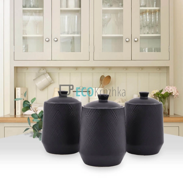 Набір для спецій з 3 предметів 750 мл "Black" Maestro MR ... Набір для спецій з 3 предметів 750 мл "Black" Maestro MR ...