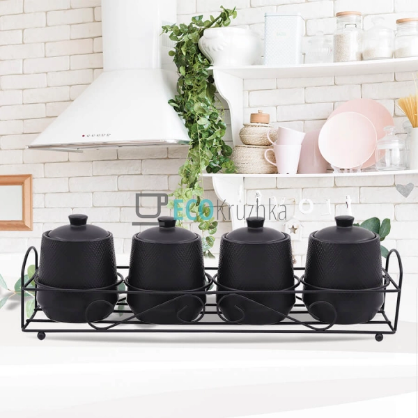 Набір для спецій 5-ти предметний "Black" Maestro MR-2000 ...