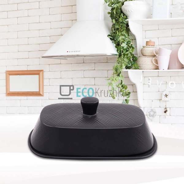 Маслянка 19 х 12.5 х 7.5 см "Black" Maestro MR-20001-45 Маслянка 19 х 12.5 х 7.5 см "Black" Maestro MR-20001-45