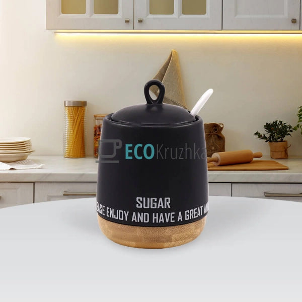 Цукорниця 300 мл з ложкою "Eco style" Maestro MR-20029-0 ... Цукорниця 300 мл з ложкою "Eco style" Maestro MR-20029-0 ...