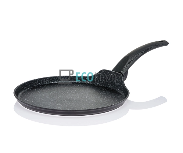 Сковорода для млинців 24 см з антипригарним покриттям Black marble з алюмінію Kamille KM-4126 Сковорода для млинців 24 см з антипригарним покриттям Black marble з алюмінію Kamille KM-4126