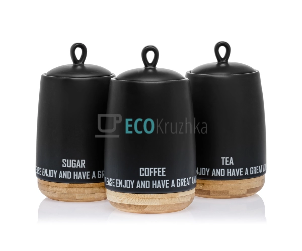 Набір для спецій 750 мл з 3 предметів "Eco style" Maestr ... Набір для спецій 750 мл з 3 предметів "Eco style" Maestr ...