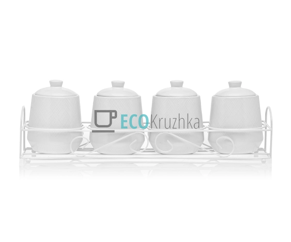 Набір для спецій 5-ти предмений "White" Maestro MR-20002 ...